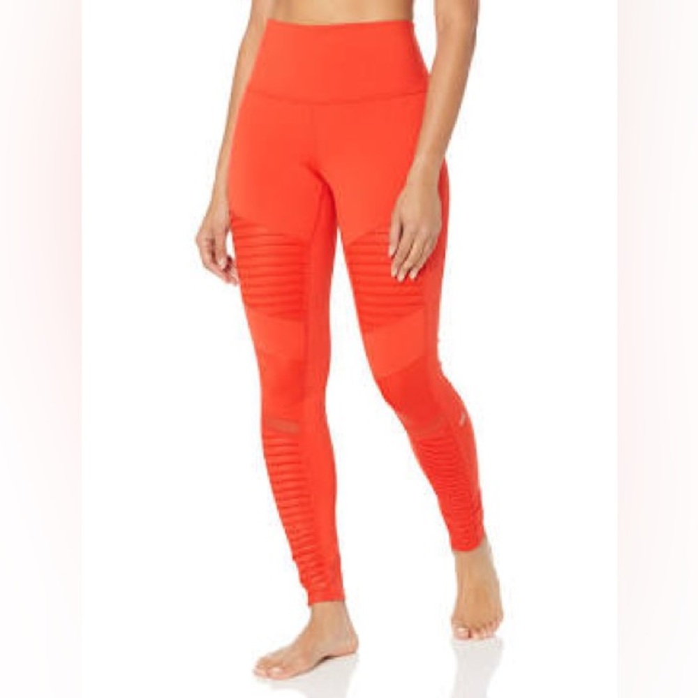 Alo Yoga High Waisted Moto Leggings Cherry Pop S